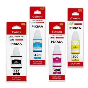 Canon Pack de 4 ? bouteilles GI-490 - es