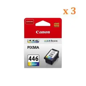 Canon Pack de 3 Cartouches CL-446 Couleur ( Jeux fleurissant Offert )