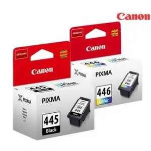 Canon Pack 2 Cartouches d'encre es 445 / 446  - Noir + Couleur
