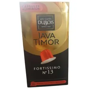 Cafe Dubois Capsules Java Timor Plénitude N°13
