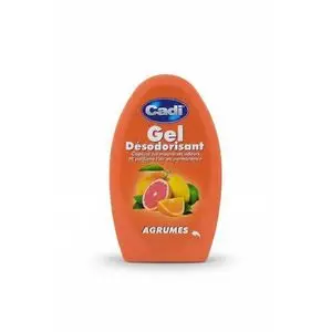 Cadi Gel désodorisant parfumé aux agrumes – élimine les odeurs désagréables et laisse l'air frais longtemps.