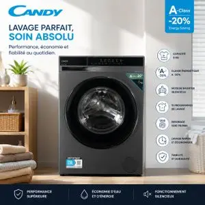 Candy Machine à laver ProActive 8 Kg Speed-Drive Inverter 12 Programmes avec vapeur , EY 08SB8G-15