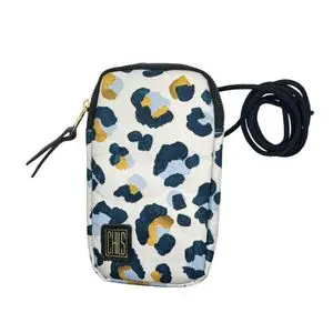 CHIILS Pochette pour Téléphone - Collection African Ethnic - Bleu Ocre Sauvage