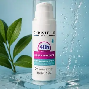 CHRISTELLE PARIS crème hydratante 48h Efficace Soins Visage Crèmes &amp; hydratants