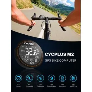 CYCPLUS CYCPLUS-Ordinateur de vélo sans fil ANT+ , bluetooth  , GPS, compteur de vitesse