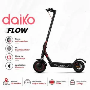 Daiko Trottinette Électrique Pliable Flow Vitesse Jusqu’à 25 km/h Moteur DC Brushless, TE-1060DKM