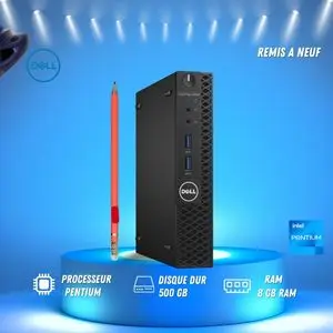 DELL Ordinateur de bureau -  OptiPlex 3050 Micro - 8Go - 500 Go Remis à neuf