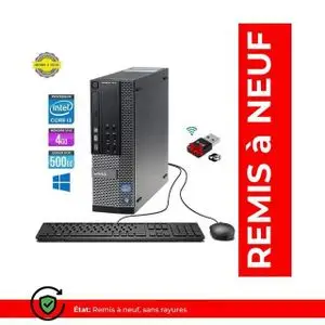 DELL Optiplex 7010 Ultra Mini - Intel® Core™ i3-3220 - Ram 4Go , HDD 500Go - Remis à Neuf
