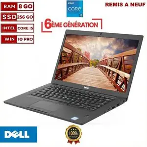 DELL PC Portable Latitude E7480 - 14" - Intel Core i5 - 8GB RAM + 256GB SSD - Windows - SOURIS WIFI GRATUIT- GARANTIE DE SIX MOIS - Remis à neuf