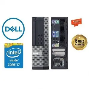 DELL Unité Central DELL OPTIPLEX 9020sff CPU i7 4éme Gen 16 Go Ram 256Go SSD -remis à neuf