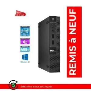 DELL OptiPlex 3020 Micro Core i5-4590T  2.0GHz - HDD 500Go , RAM 4Go ( Remis à Neuf )