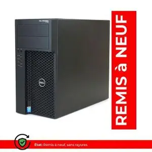 DELL Precision T1700 Workstation Xeon E3-1240V3 RAM 8Go SSD 256Go NVIDIA QUADRO (Remis à Neuf)