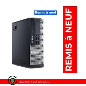 DELL OptiPlex 9020 SFF – Intel Core i7-4790 – 8Go RAM – 500Go HDD – Intel HD Graphics 4600 (Remis à neuf)