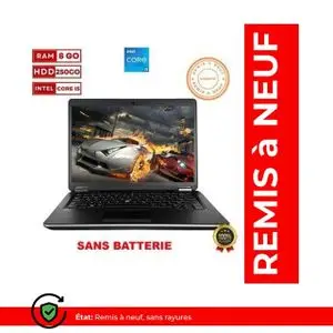 DELL PC Portable Latitude E7440-INTEL CORE i5 4300U-RAM 8GO-HDD 250 GO-SANS BATTERIE -REMIS A NEUF