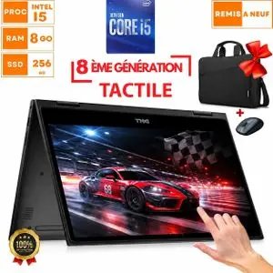 DELL Ultraportable Latitude 3390 TACTILE - 14" - Intel Core i5--8ÈME GÉNÉRATION- 8GB RAM- 256GB SSD -avec cartable et souris GRATUIT - GARANTIE DE 6MOIS -Full HD - Remis à neuf