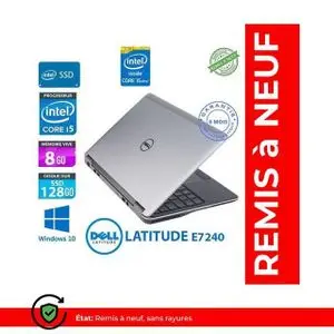 DELL ULTRABOOK E7240 4EME GENERATION CORE I5 8G 128G SSD -REMISE A NEUF - AZERTY
