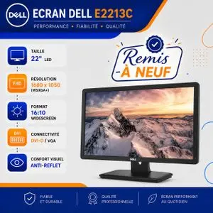 DELL Ecran E2213C (Remis à Neuf )