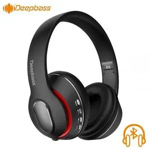 Deep Bass R8 Casque pliables Sans Fil Bluetooth Hifi, Stéréo, Mains Libres et Aux, suppression du bruit