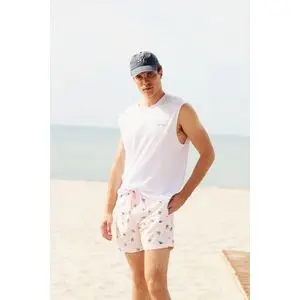 Defacto Short de bain Homme Rose clair