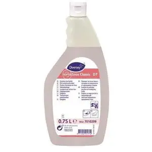 Diversey Nettoyant Inox 750ml D7 haute qualité contre les traces de doigts et les taches d'eau