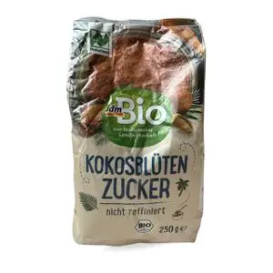Dm Bio dmBio Sucre de Fleur de Coco Bio – 250 g – Non Raffiné – Alternative Naturelle au Sucre Blanc