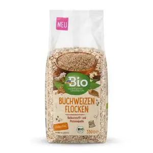 Dm Bio Flocons de Sarrasin Complet Bio Sans Gluten (Buchweizenflocken) – 350 g
