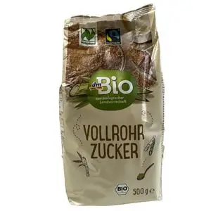 Dm Bio Sucre de Canne Intégral Bio - Non Raffiné &amp; Fairtrade - 500g