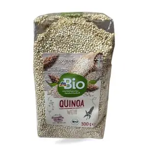 Quinoa Blanc Bio – 500 g – Riche en Protéines – Source de Fibres – Vegan