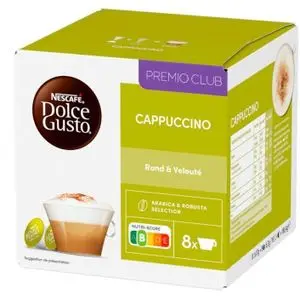 Dolce Gusto Nescafé Cappuccino - Café Gourmand - 16 Capsules