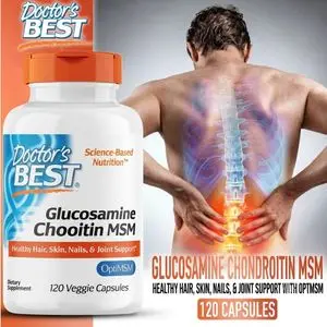 Doctor's BEST Glucosamine Chondroïtine MSM, 120 Gélules