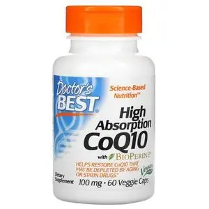 Doctor's BEST COQ10 COENZYME Q10 (UBIQUINONE) 100 MG 60 CAPSULES> [ANTI-ÂGE + COEUR + ÉNERGIE]