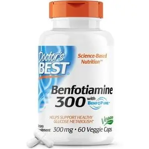 Doctor's BEST Benfotiamine à la BenfoPure, 300 mg, 60 capsules végétariennes