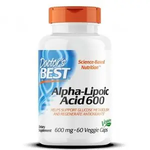 Doctor's BEST Acide Alpha-Lipoic , 600 mg, 60 capsules végétariennes