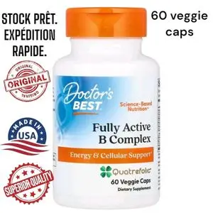 Doctor's BEST Fully Active B Complex with Quatrefolic (Complexe à la vitamine B)60 Veggie Caps