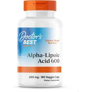 Doctor's BEST Acide lipoic alpha-lipoïque, extra strength  600 mg, 180 capsules végétariennes