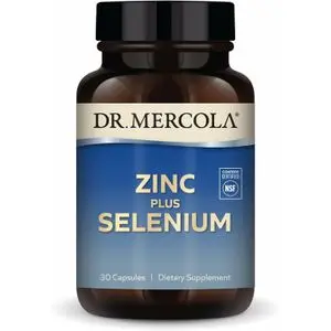 Dr Mercola Zinc Plus Selenium - 15mg Zinc Glycinate Chelate &amp; Copper -30 Capsules (30 Servings)