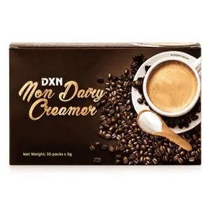 Dxn Non Dairy Creamer – Crémier Végétal Instantané – 30 Sachets × 5 g – Alternative Sans Produits Laitiers pour Café, Thé et Boissons Chaudes