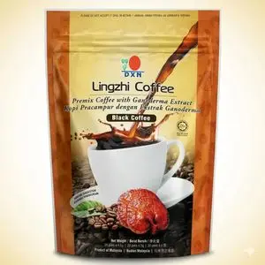 Dxn Lingzhi Coffee 2 in 1 DXN – Café au Ganoderma Lucidum Naturel – Énergie &amp; Immunité – Boisson Santé