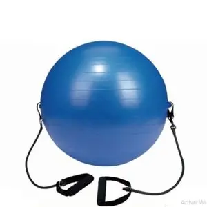 Dynamic ballon de gym anti éclatement 65 cm avec pomp plus bandes extensibles