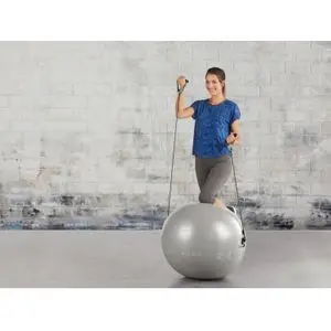 Dynamic Balle de GYM Gym Ball avec Bandes extensibles Plus Pompe a Main Inclus
