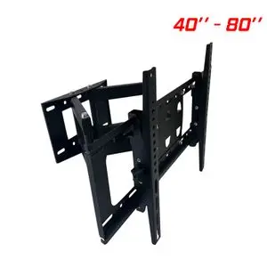 Echolink SUPPORT MURAL LED LCD TV ROTATIF 120°- INCLINAISON -15° à +15°- 40" à 80" - Noir