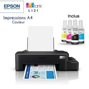 Epson Imprimante èconomiquer A4, système de réservoir d'encre (ITS) EcoTank L121