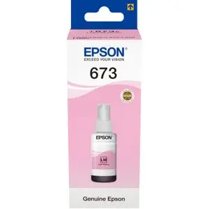 Epson 673 LM (T6736) Magenta Clair - Bouteille d'encre d'origine (C13T67364A)