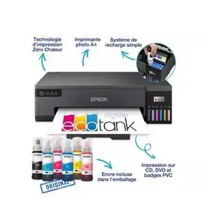 Epson EcoTank L8050 Imprimante Photo et cartes PVC