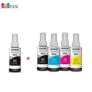 Epson Pack Bouteilles d'encre 664 ( 2 x Black + Cyan + Yellow + Magenta ) - Originale