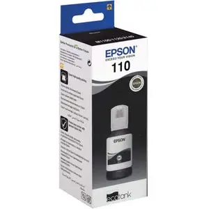 Epson 110 Noir - Bouteille d'encre Epson d'origine (C13T03P14A)