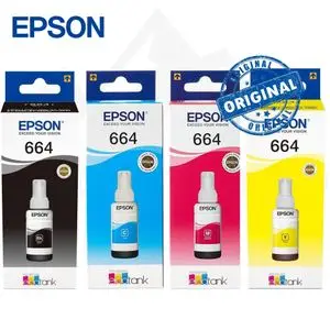 Epson Pack Encre 664 Original – 4 Couleurs (Noir, Cyan, Magenta, Jaune)