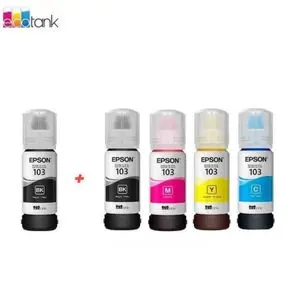 Epson Pack bouteilles d'encre 103 Ecotank Ink 2 x Black + Cyan + Mgenta + Yellow