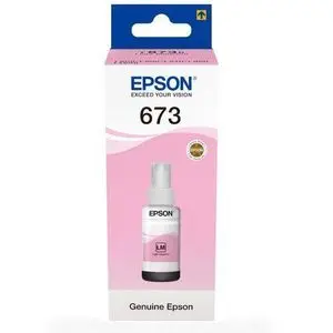 Epson Bouteille d’encre d’origine 673 LM (T6736) Magenta Clair