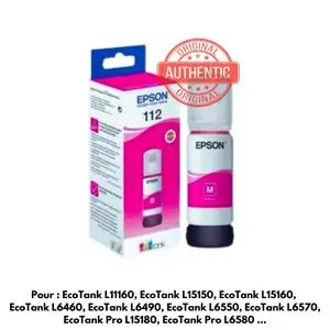 Epson 112 Magenta - Bouteille d'encre EcoTank d'origine (C13T06C34A)